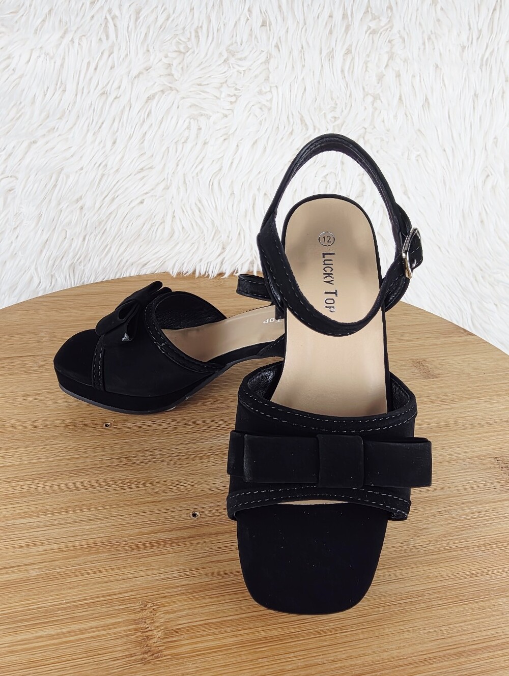 CHILDREN'S CUTE BOW HEEL ( BEVERLY-9K BLK) - Picture 5 of 10